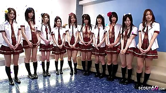 Uncensored JAV Swinger Orgy with 10 Girls and Many Guys